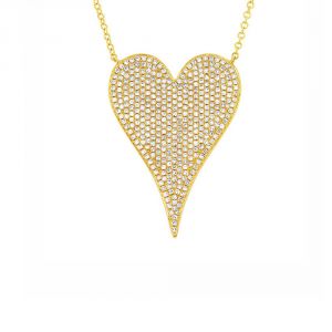 TWO by London Yellow Gold Heart Pendant Necklace