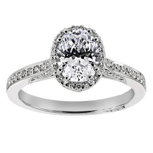 Tacori Dantela Oval Diamond Halo Engagement Ring
