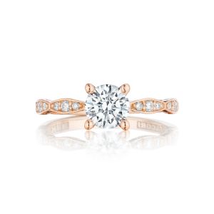 Tacori Sculpted Crescent Marquise Pave Engagement Ring