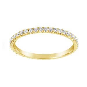TWO by London Yellow Gold French Cut Diamond Eternity Band