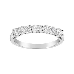 TWO by London 14k Seven Diamond Small Anniversary Band