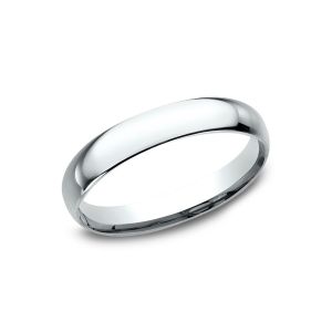 Benchmark Standard Comfort-Fit 14k White Gold 3mm Wedding Ring