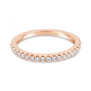 TWO by London 18k Rose Gold Diamond Anniversary Band