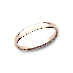 Benchmark Standard Comfort-Fit 14k Rose Gold 2mm Wedding Ring