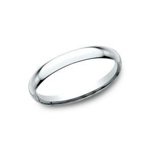Benchmark Standard Comfort-Fit 2mm 14k White Gold Wedding Ring