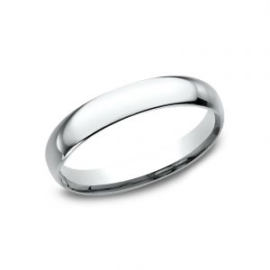 Benchmark 14k White Gold Standard Comfort-Fit 3mm Wedding Ring