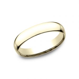 Benchmark 14k Yellow Gold Super Light Comfort-Fit 4mm Wedding Ring