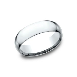 Benchmark Super Light 14k White Gold Comfort-Fit 7mm Wedding Ring