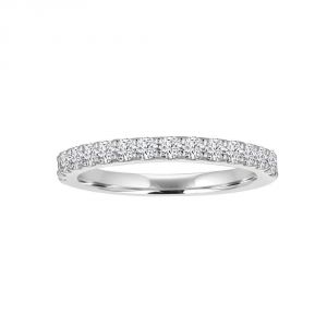 TWO By London 14k White Gold Shared Prong Diamond Band