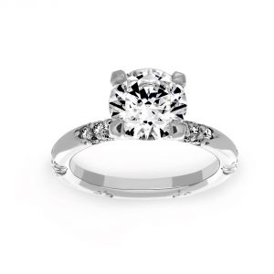 Michael B. Crown Lace Diamond Engagement Ring