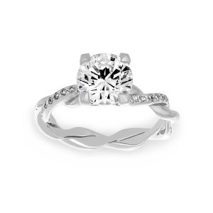 Michael B. Petite Infinity Solitaire Engagement Ring