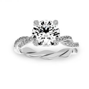 Michael B. Pave Diamond Infinity Engagement Ring