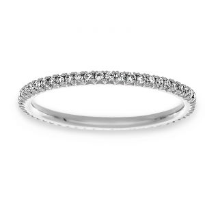TWO by London Thin Pave Diamond Eternity Band