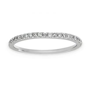 TWO by London Thin Pave Diamond Band