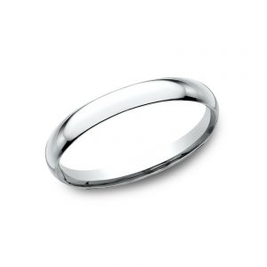 Benchmark 14k White Gold Standard Comfort-Fit 2mm Wedding Ring