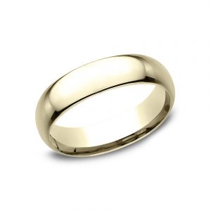 Benchmark 14k Yellow Gold Standard Comfort-Fit 6mm Wedding Ring