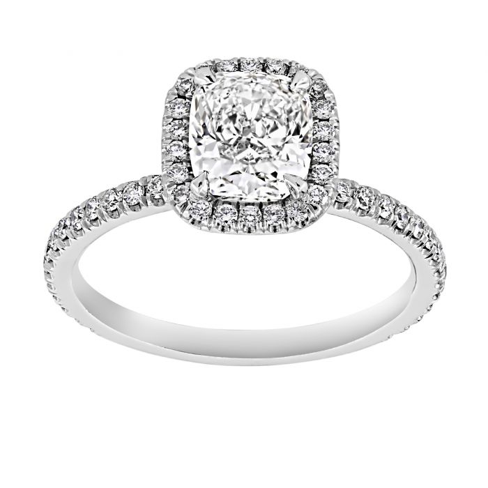 Smaak Fauteuil Verdeel Two By London TWO by London Square Halo Cushion Diamond Engagement Ring  London Jewelers Bridal Boutique