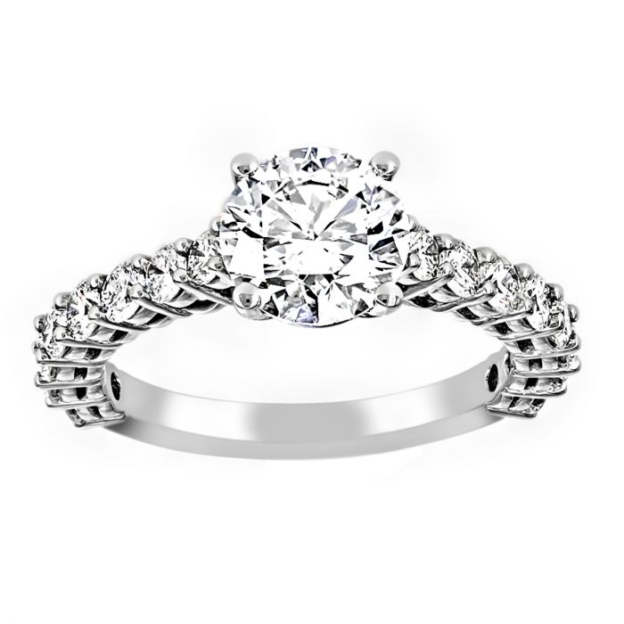 London Blue Topaz Horizontal Ring with Diamond Halo, 14k White Gold - Mills  Jewelers