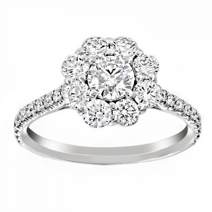 London Blue Topaz Engagement Ring Set 2 Carat Topaz Bridal Set Unique 14K  White Gold Rings Art Deco Engagement Rings - Camellia Jewelry